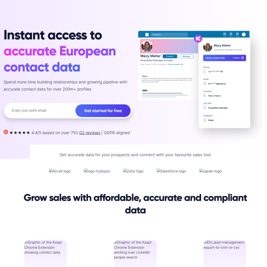 kaspr.io homepage screenshot