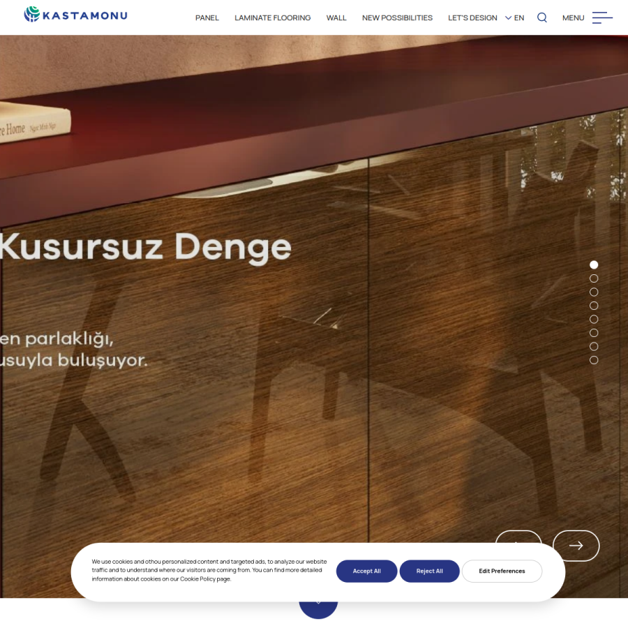 kastamonuentegre.com homepage screenshot