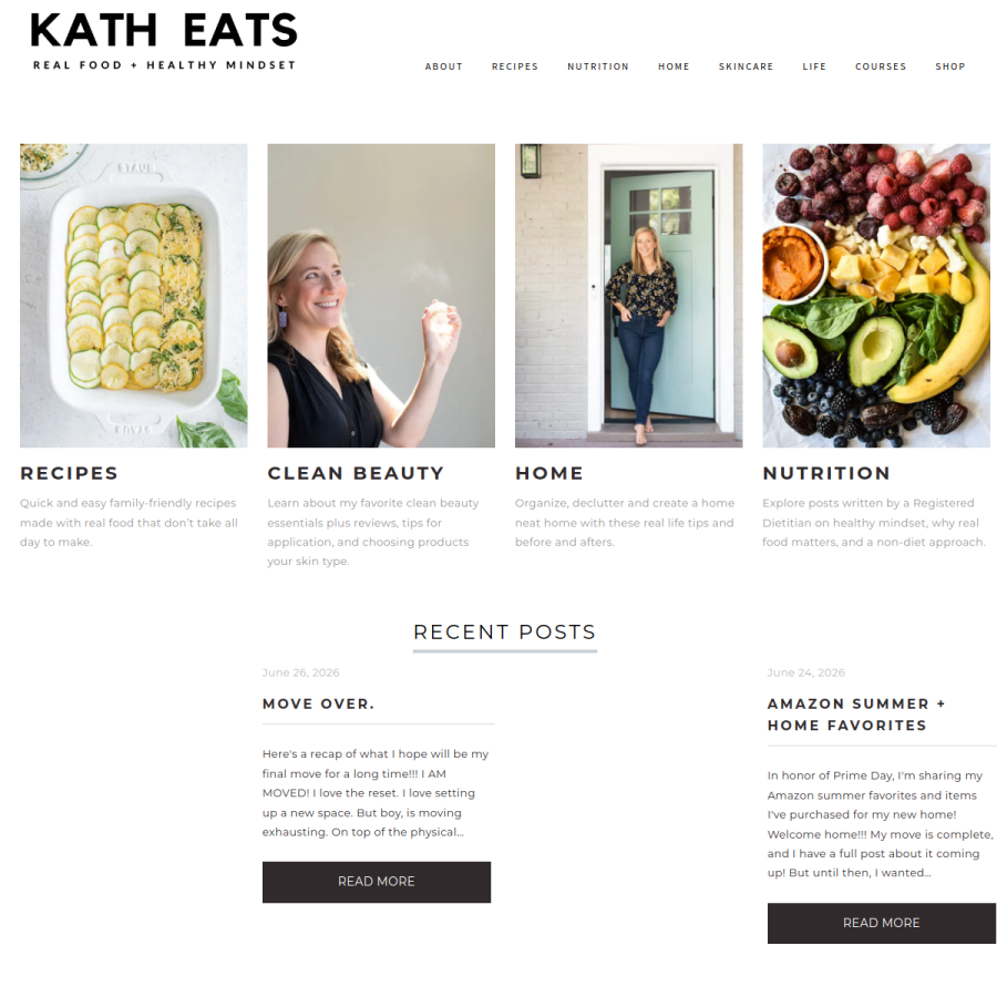 katheats.com homepage screenshot