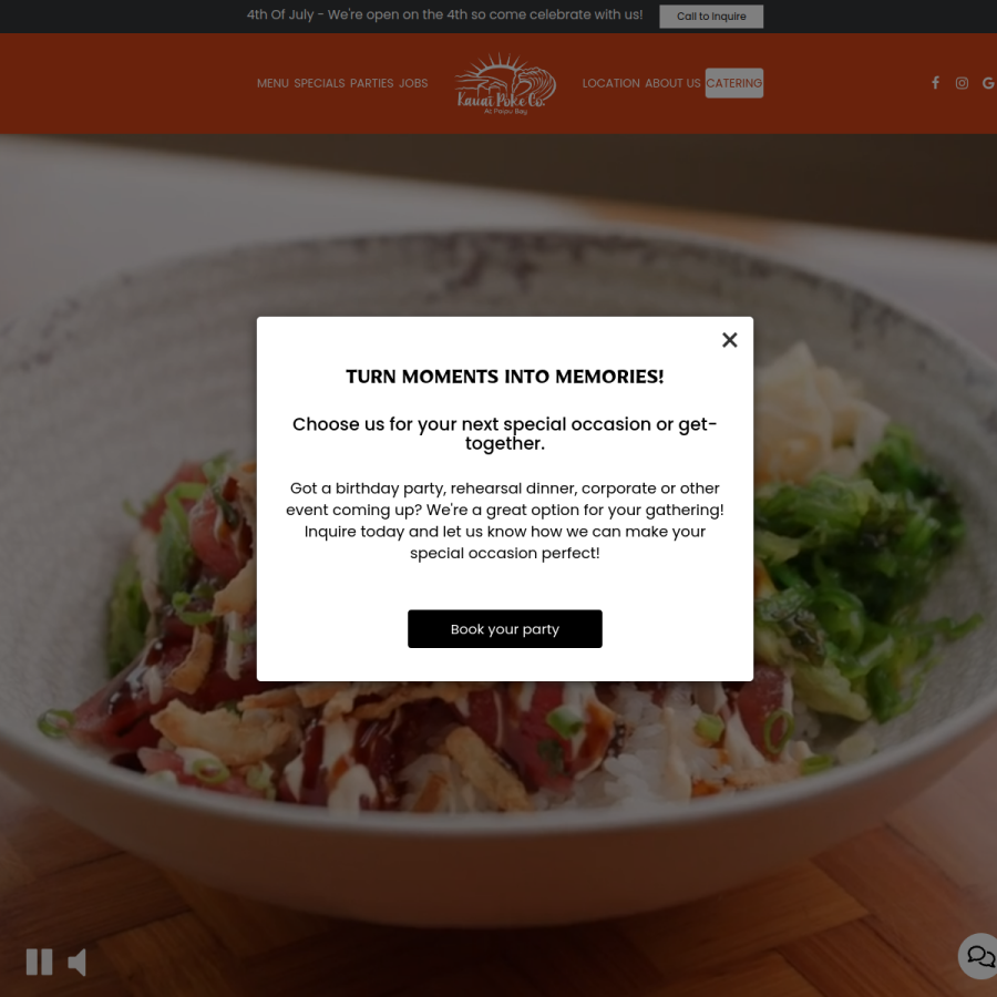 kauaipokeco.com homepage screenshot