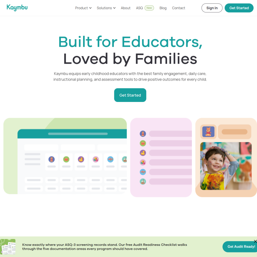 kaymbu.com homepage screenshot