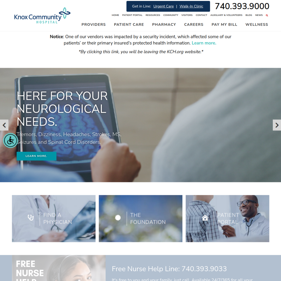kch.org homepage screenshot