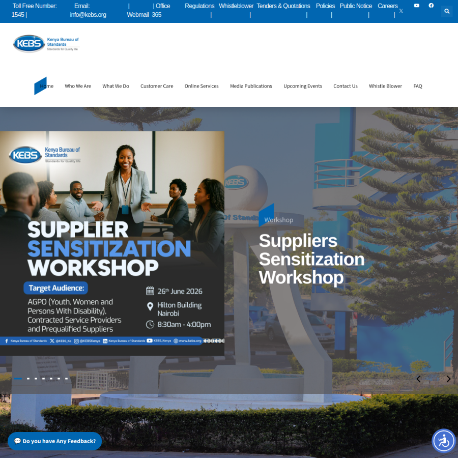 kebs.org homepage screenshot