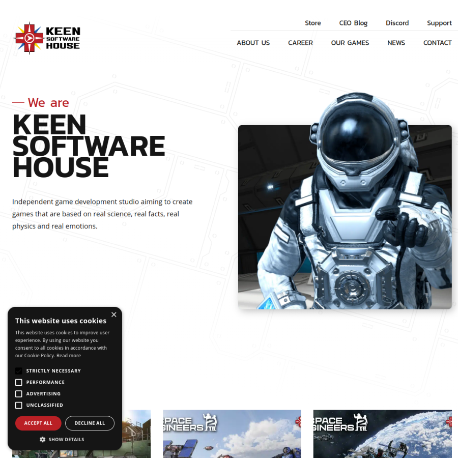 keenswh.com homepage screenshot