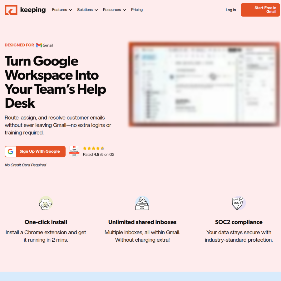 keeping.com homepage screenshot