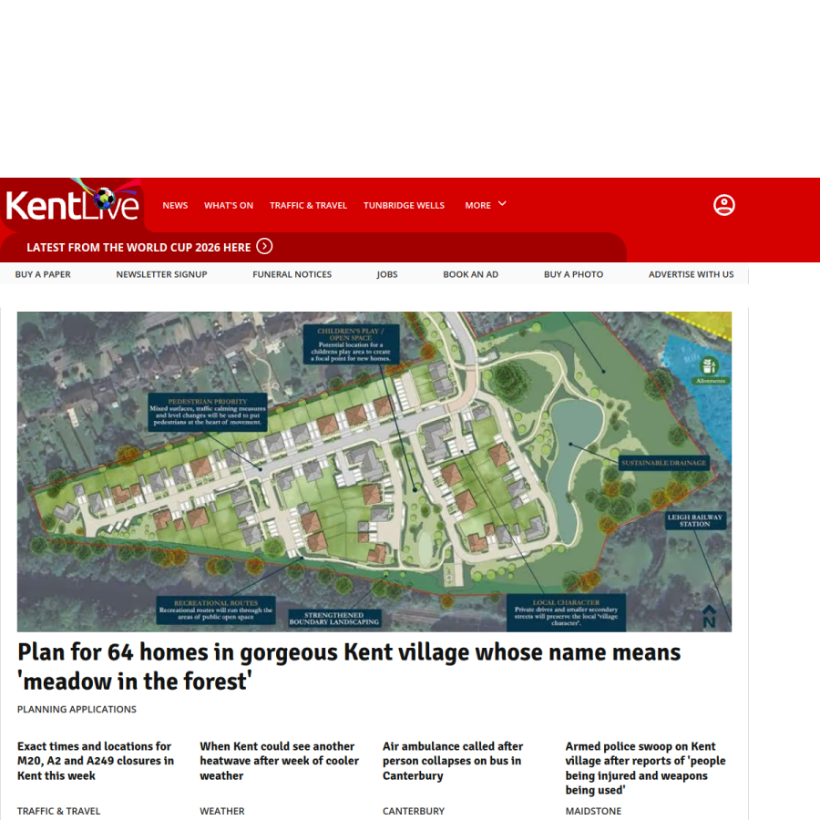 kentlive.news homepage screenshot