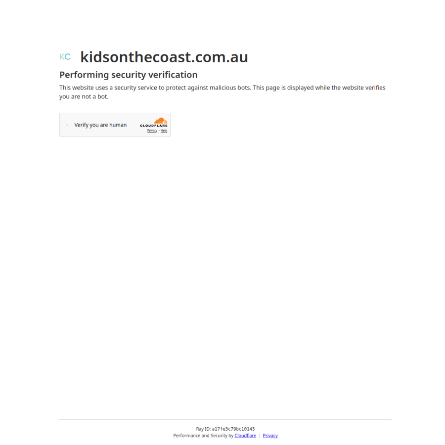 kidsonthecoast.com.au homepage screenshot
