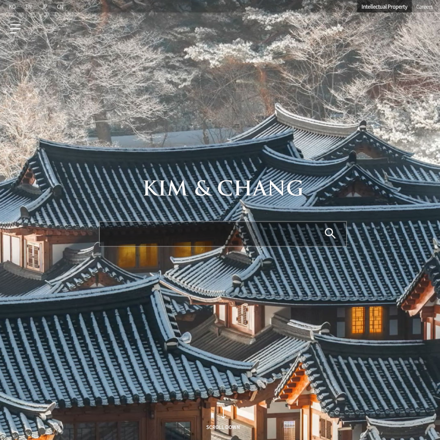 kimchang.com homepage screenshot