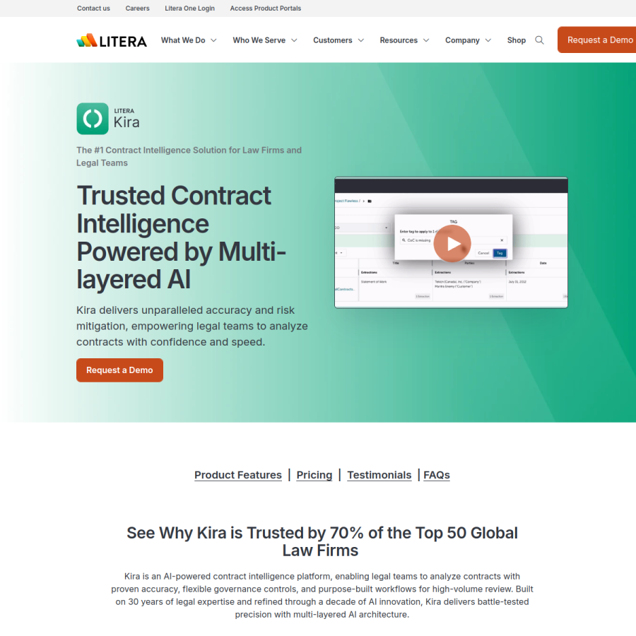 kirasystems.com homepage screenshot