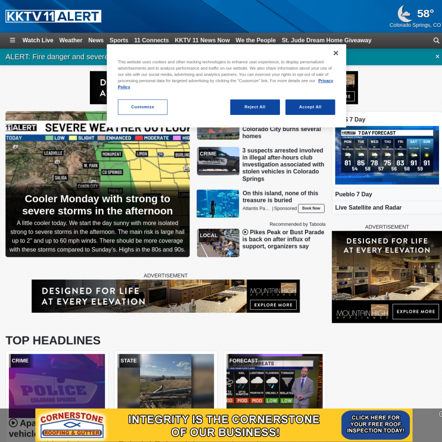 kktv.com homepage screenshot