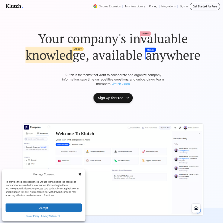 klutch.app homepage screenshot