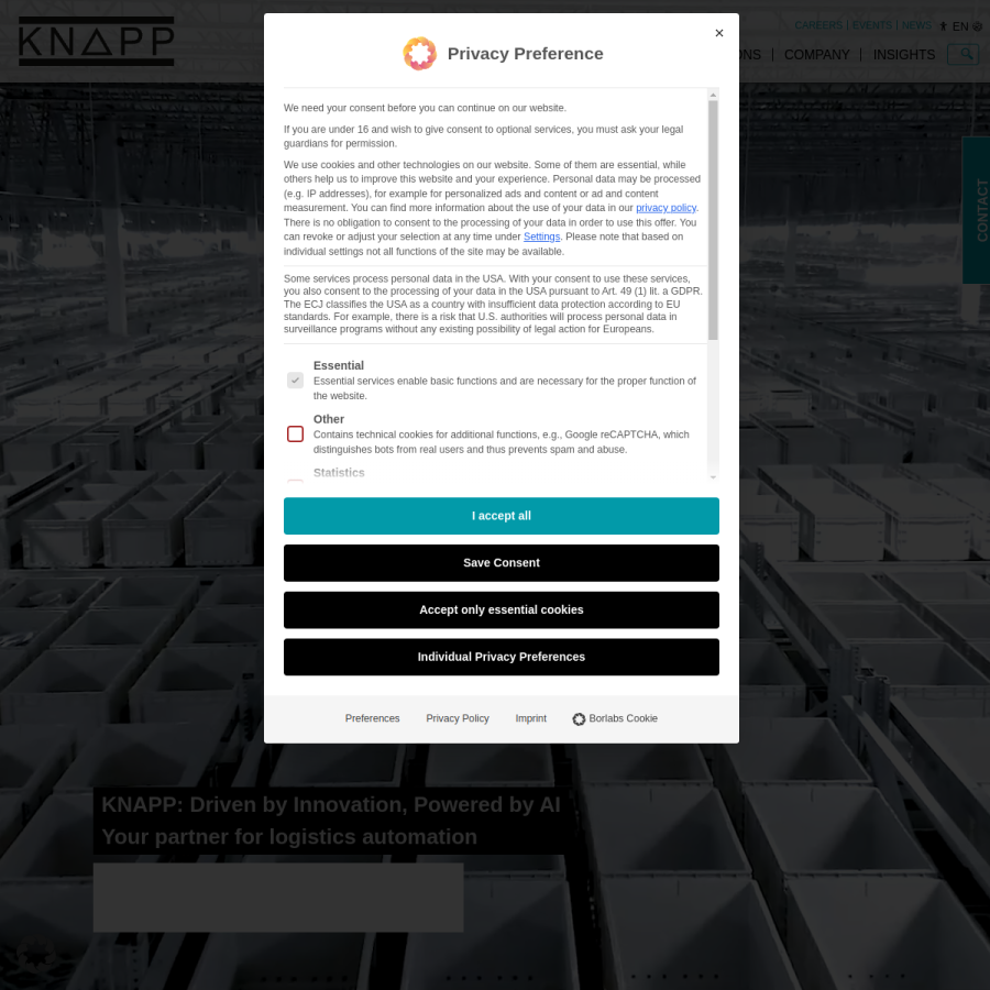 knapp.com homepage screenshot