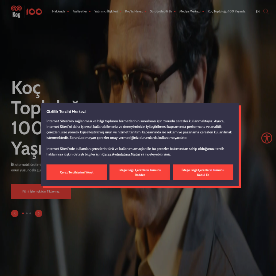 koc.com.tr homepage screenshot
