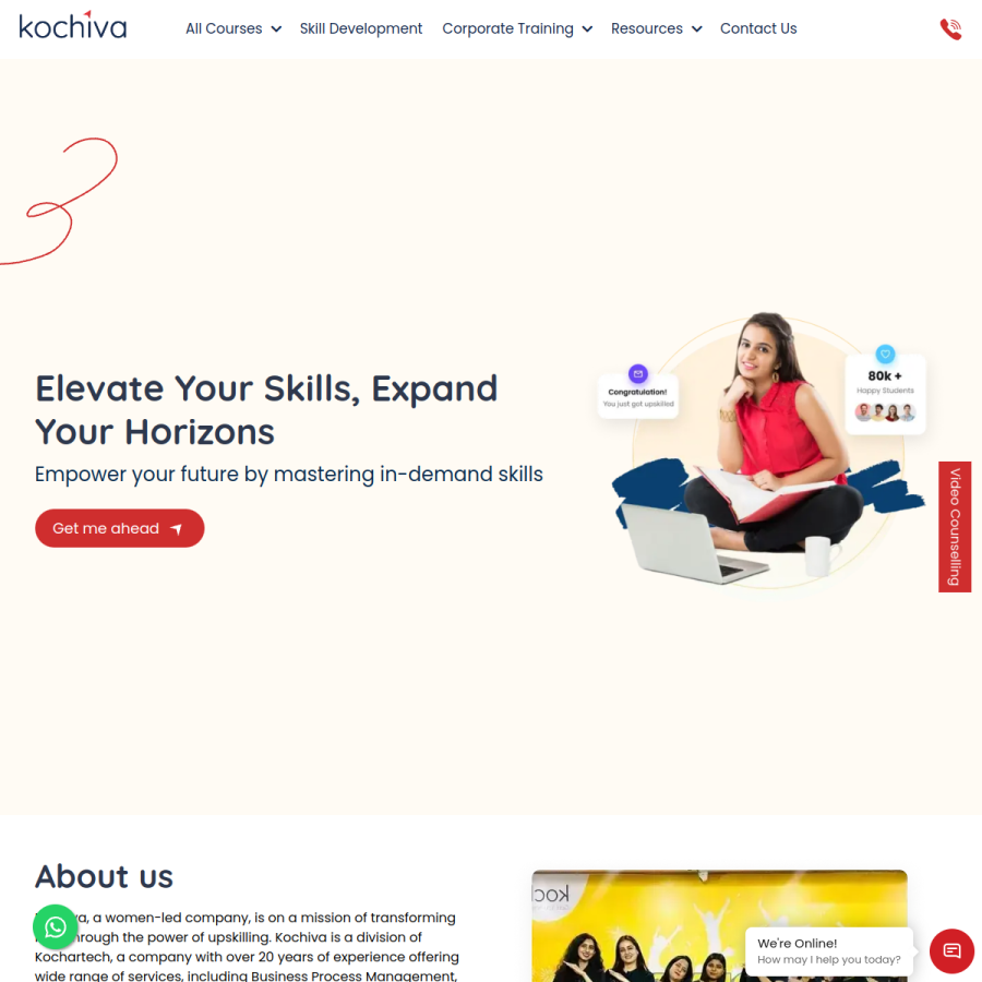 kochiva.com homepage screenshot
