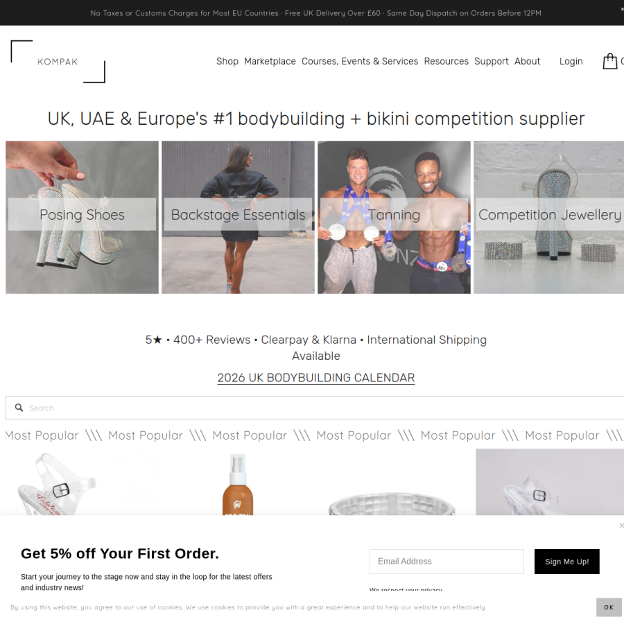 kompak.store homepage screenshot