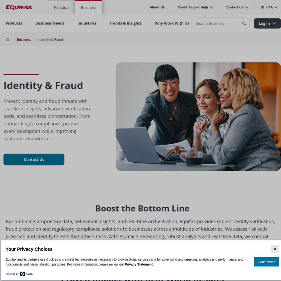 kount.com homepage screenshot