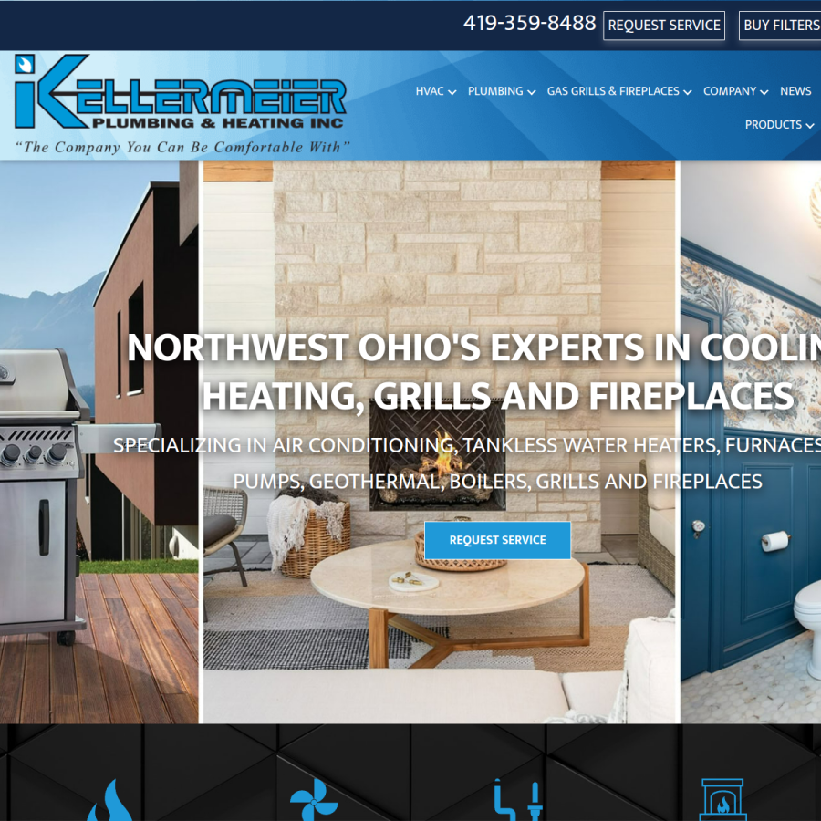 kphcomfort.com homepage screenshot