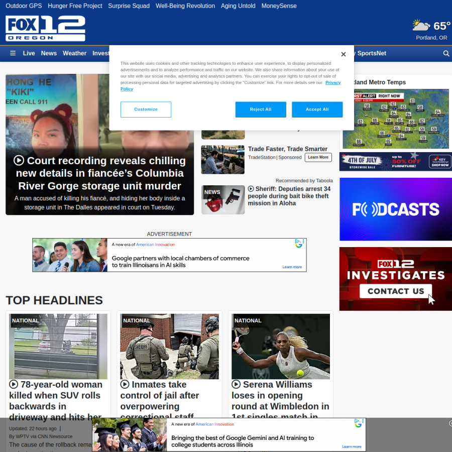 kptv.com homepage screenshot