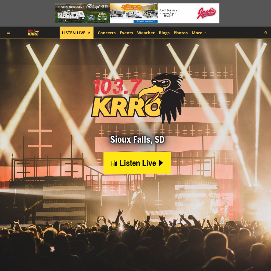 krro.com homepage screenshot