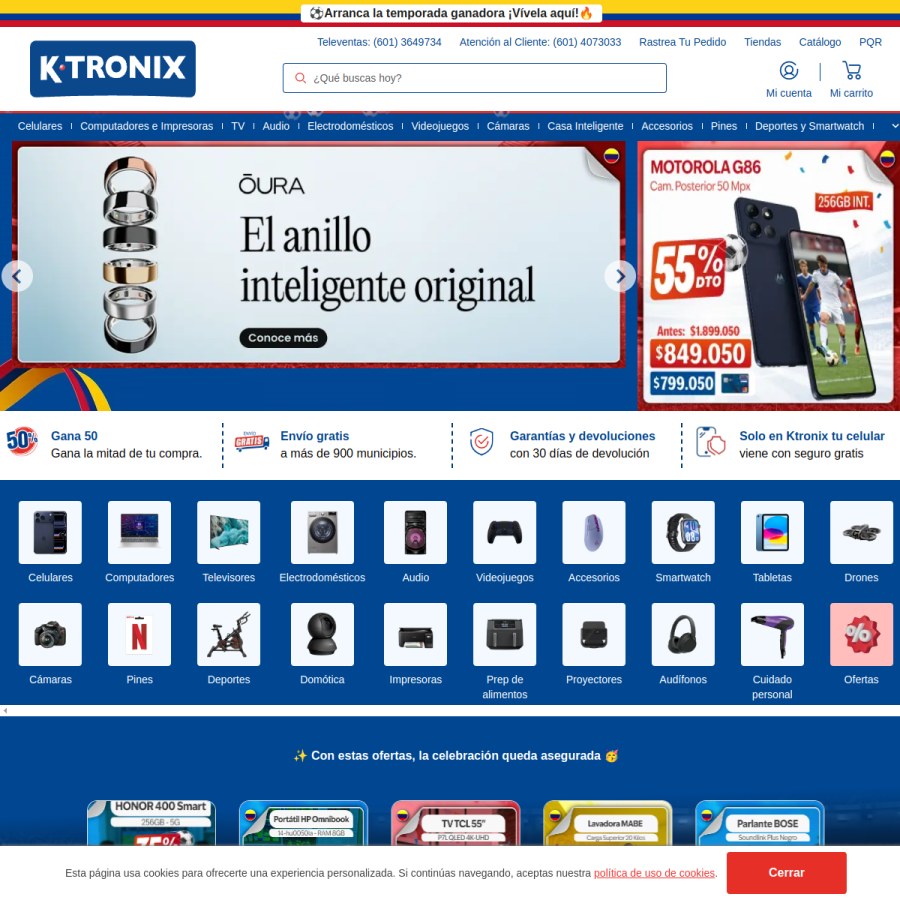ktronix.com homepage screenshot