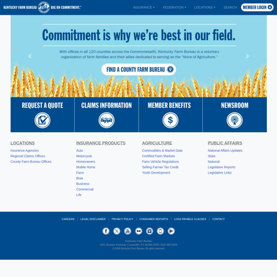 kyfb.com homepage screenshot