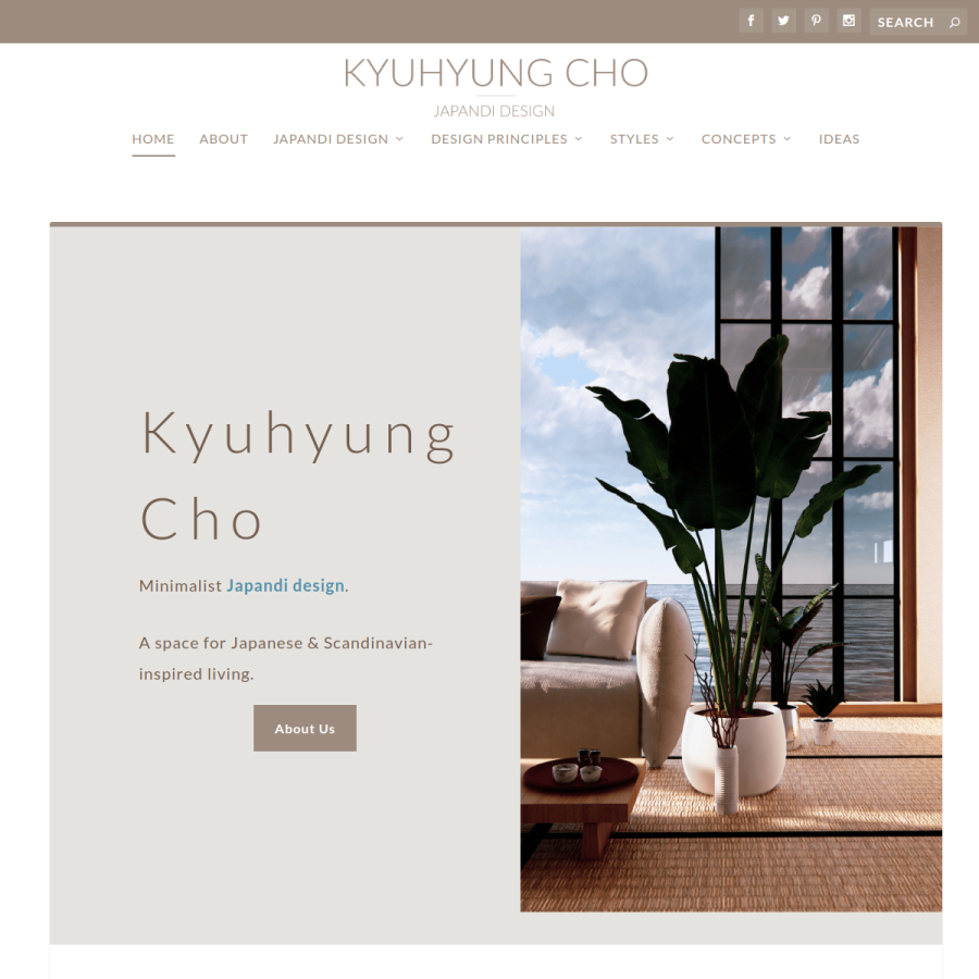 kyuhyungcho.com homepage screenshot