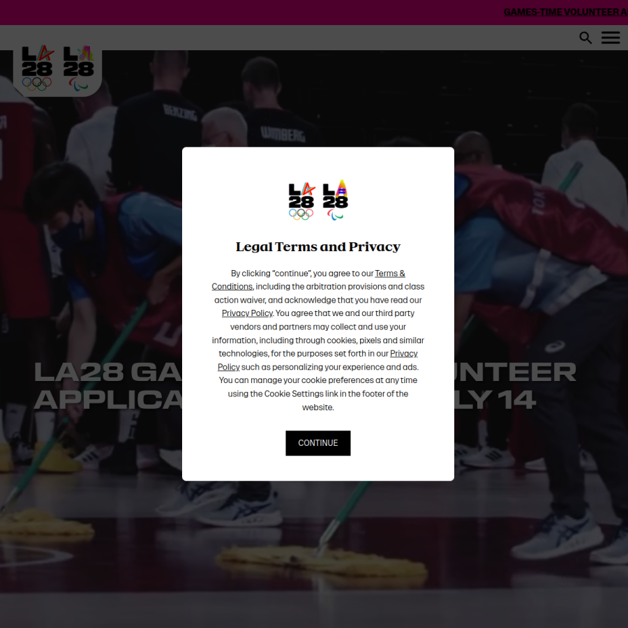 la28.org homepage screenshot