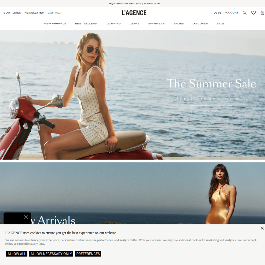 lagence.com homepage screenshot