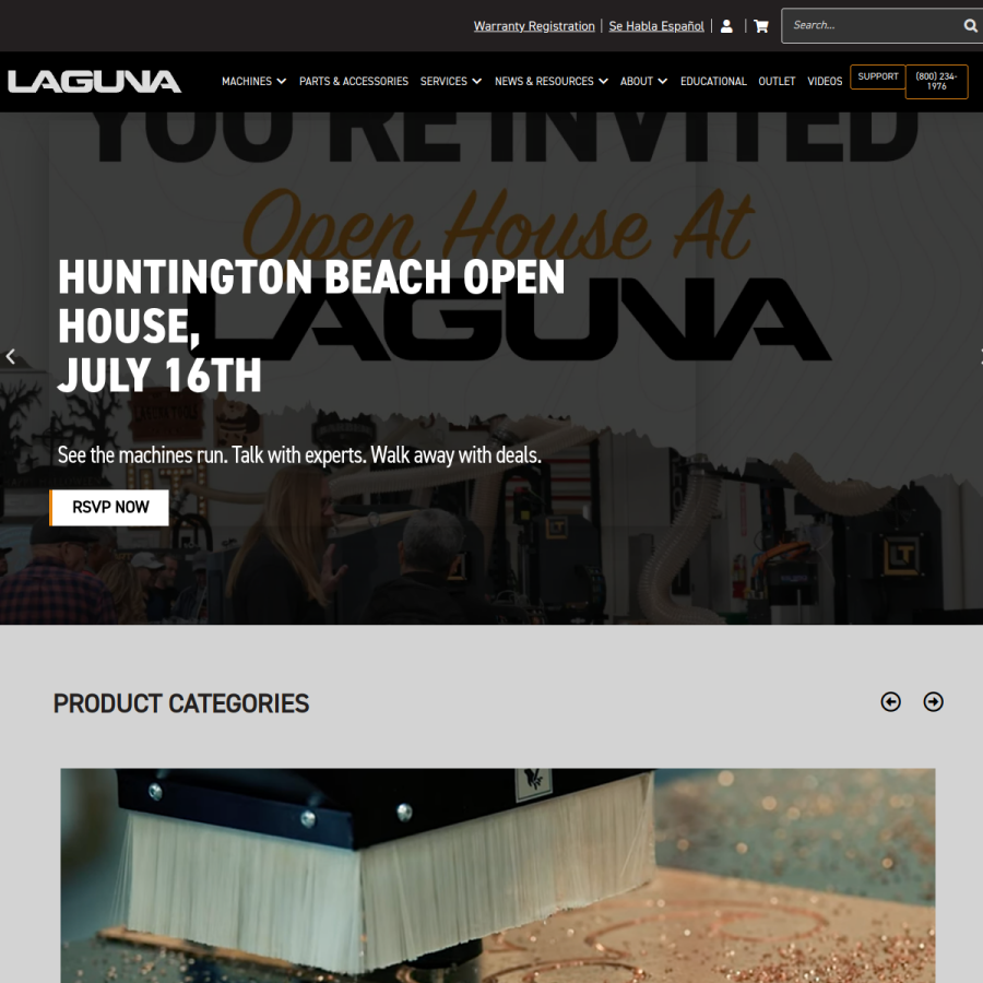 lagunatools.com homepage screenshot