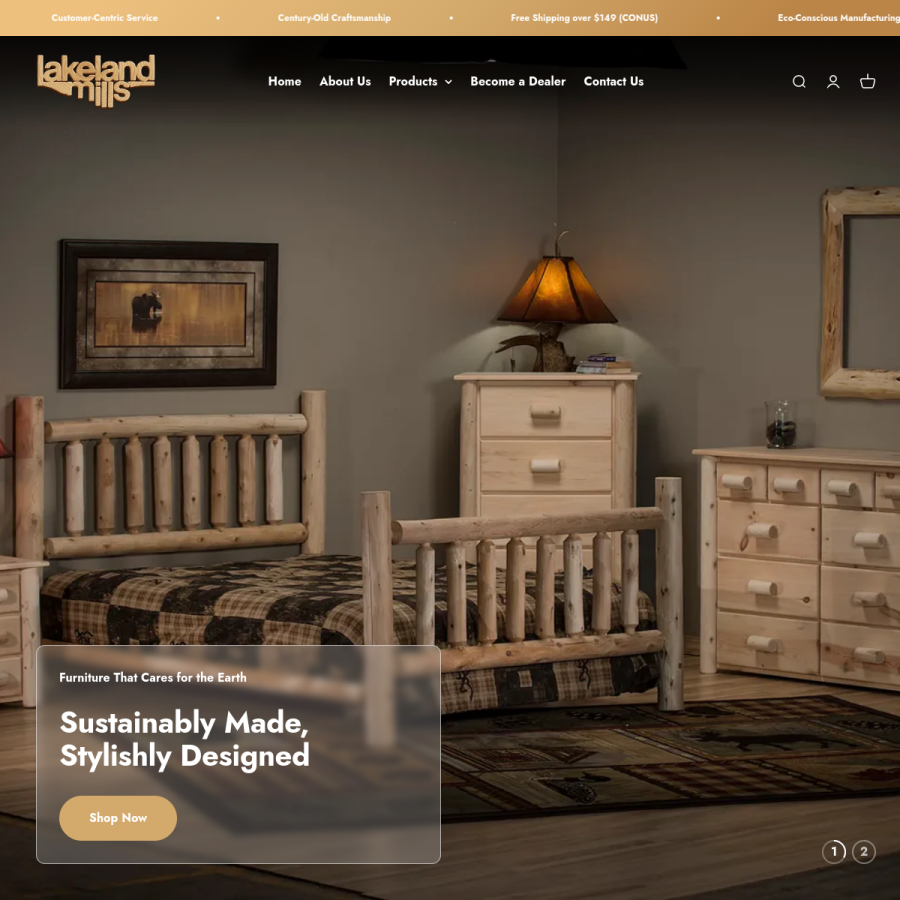 lakelandmills.com homepage screenshot