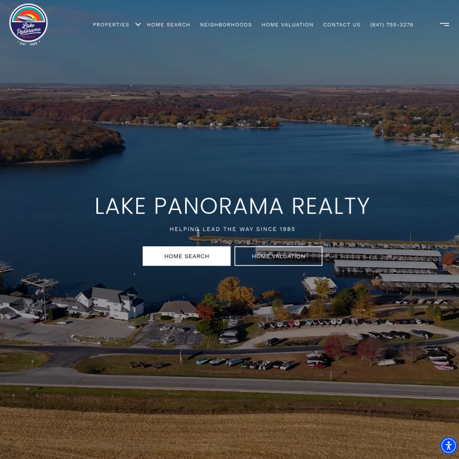 lakepanoramarealty.com homepage screenshot