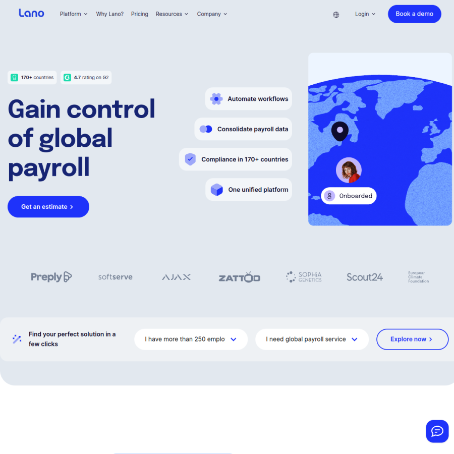 lano.io homepage screenshot
