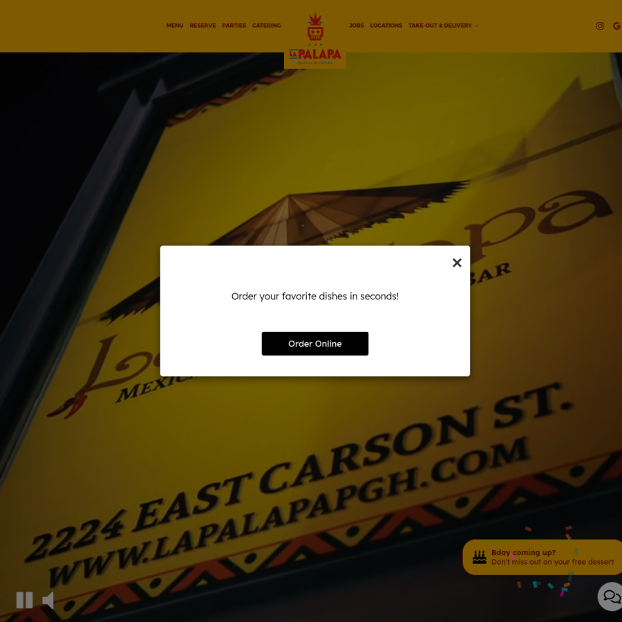 lapalapapgh.com homepage screenshot