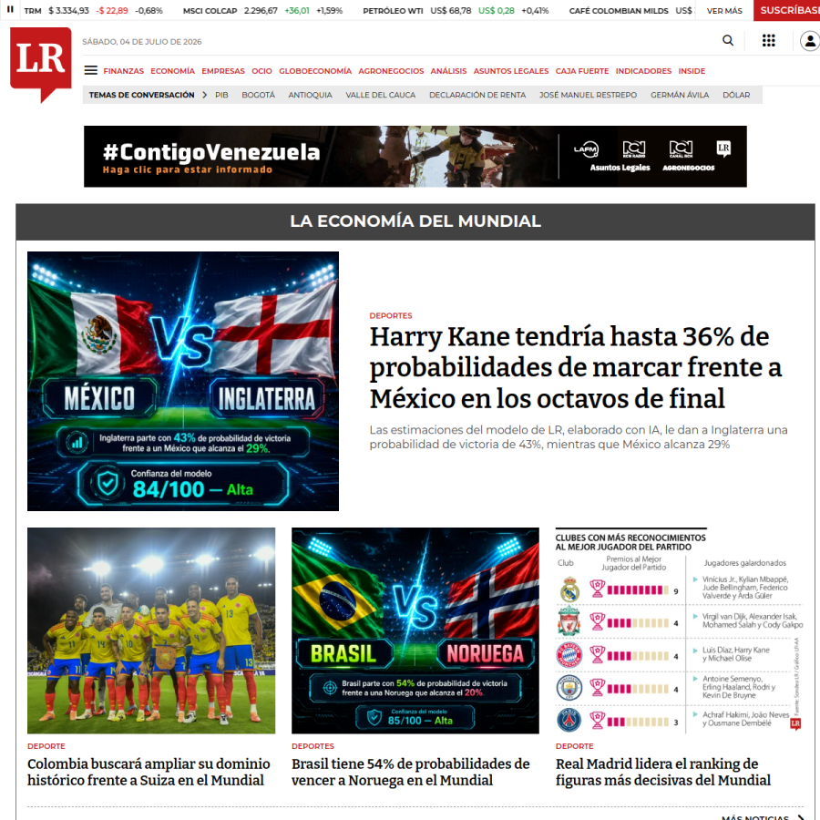 larepublica.co homepage screenshot