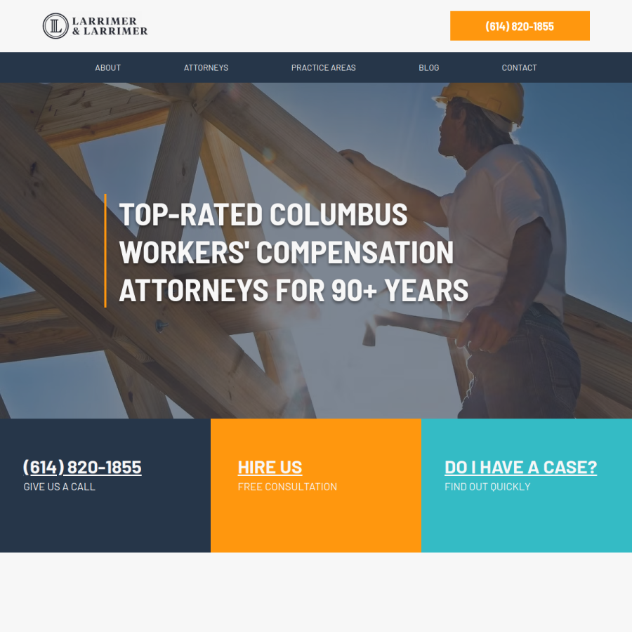 larrimer.com homepage screenshot