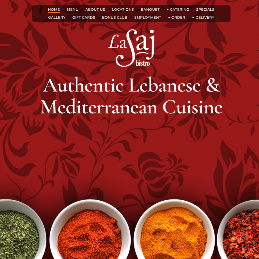 lasaj.com homepage screenshot