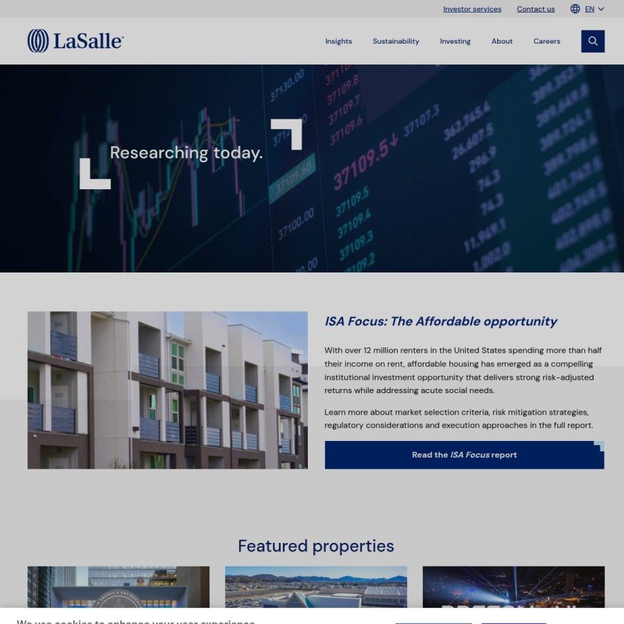 lasalle.com homepage screenshot