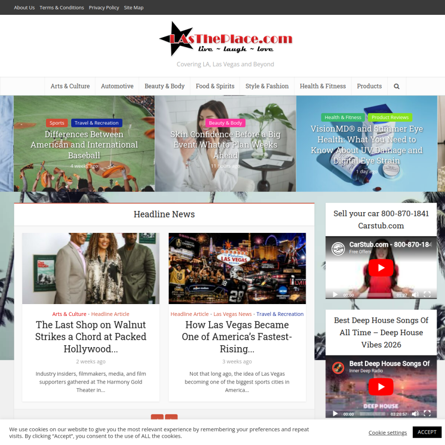 lastheplace.com homepage screenshot