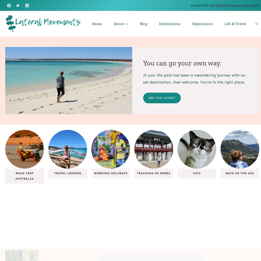 lateralmovements.com homepage screenshot
