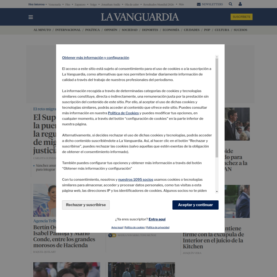 lavanguardia.com homepage screenshot