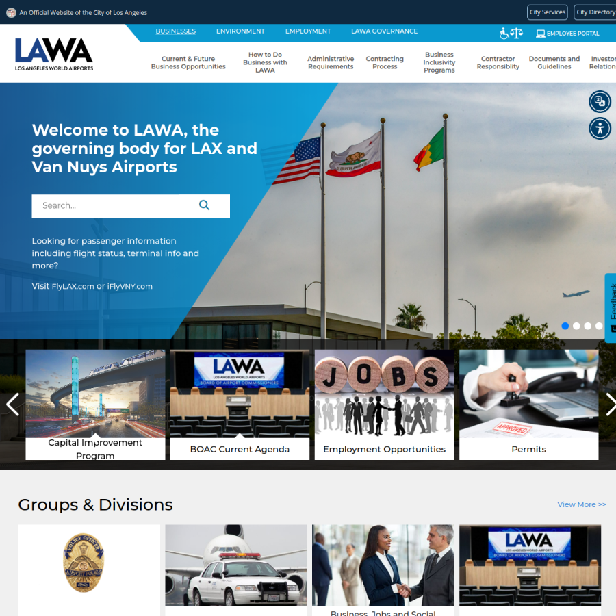 lawa.org homepage screenshot