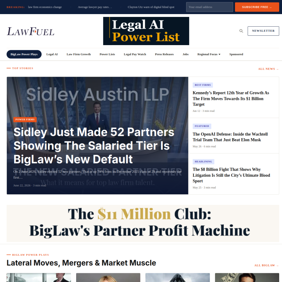 lawfuel.com homepage screenshot
