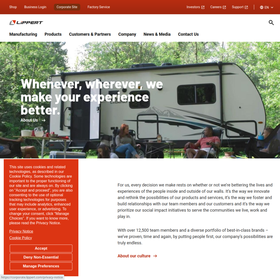 lci1.com homepage screenshot