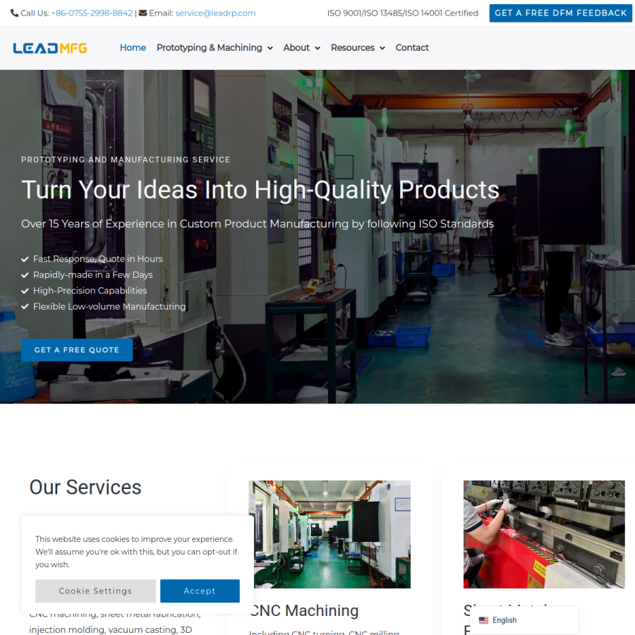 leadrp.net homepage screenshot