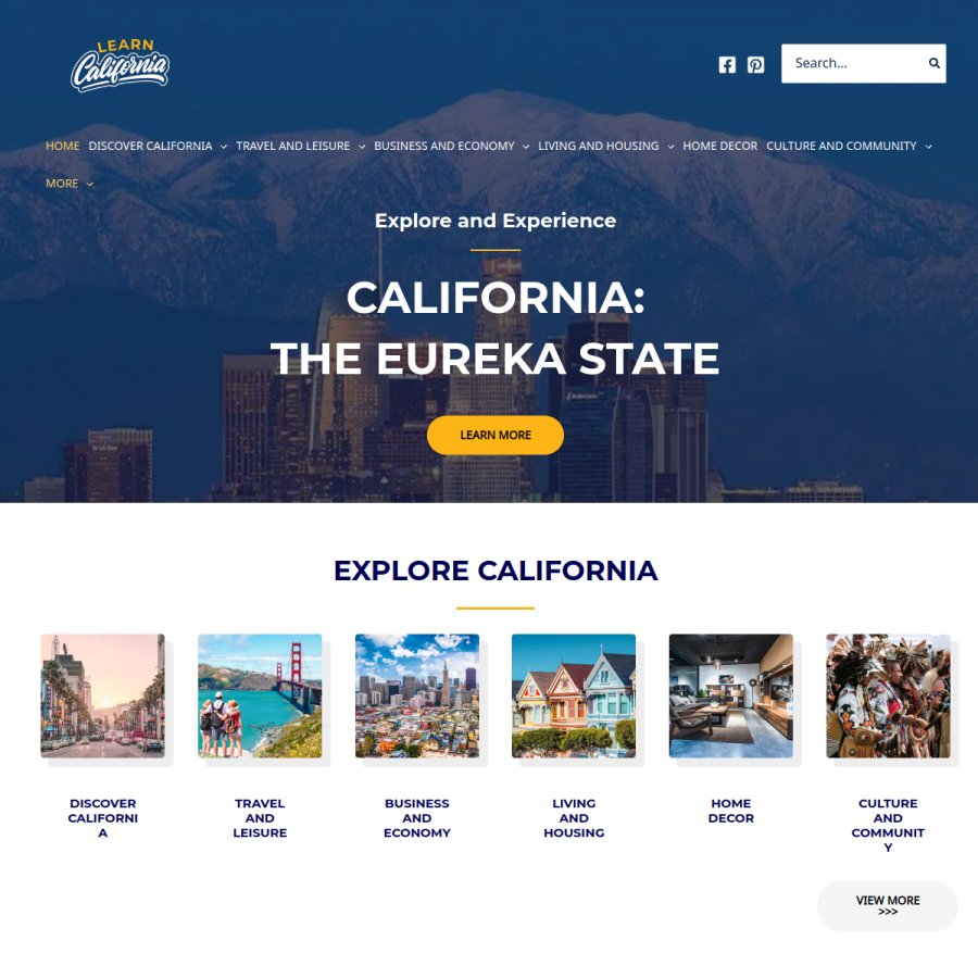 learncalifornia.org homepage screenshot