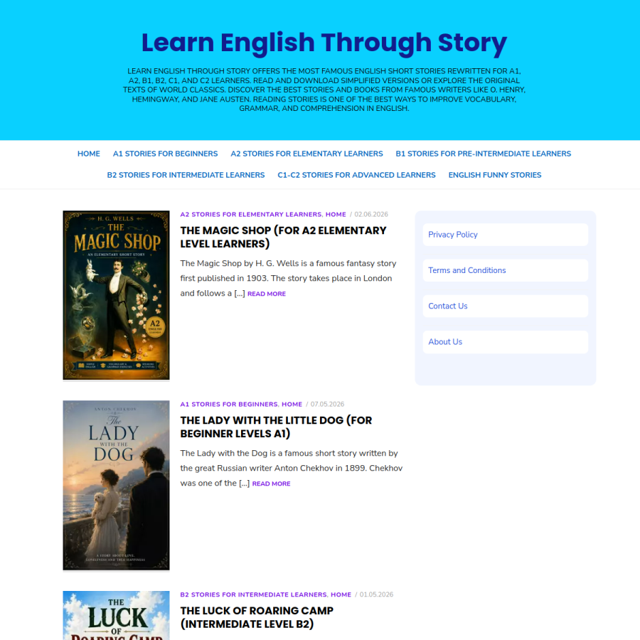 learnenglish-new.com homepage screenshot