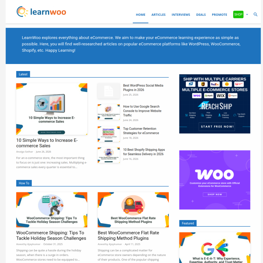 learnwoo.com homepage screenshot