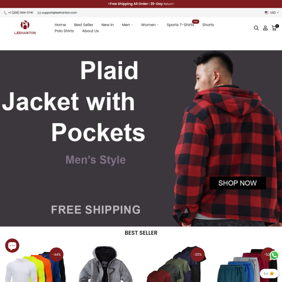 leehanton.com homepage screenshot