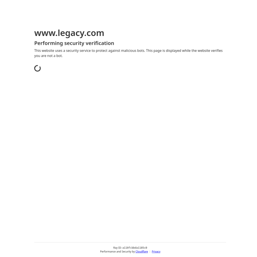 legacy.com homepage screenshot
