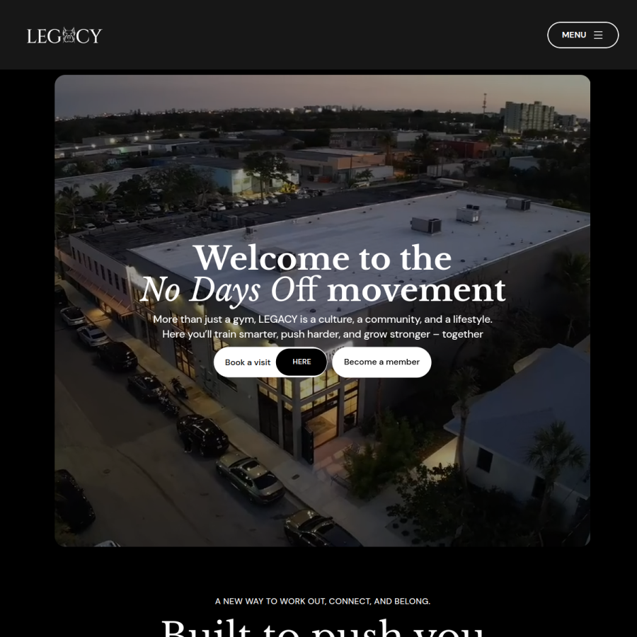 legacyfit.com homepage screenshot